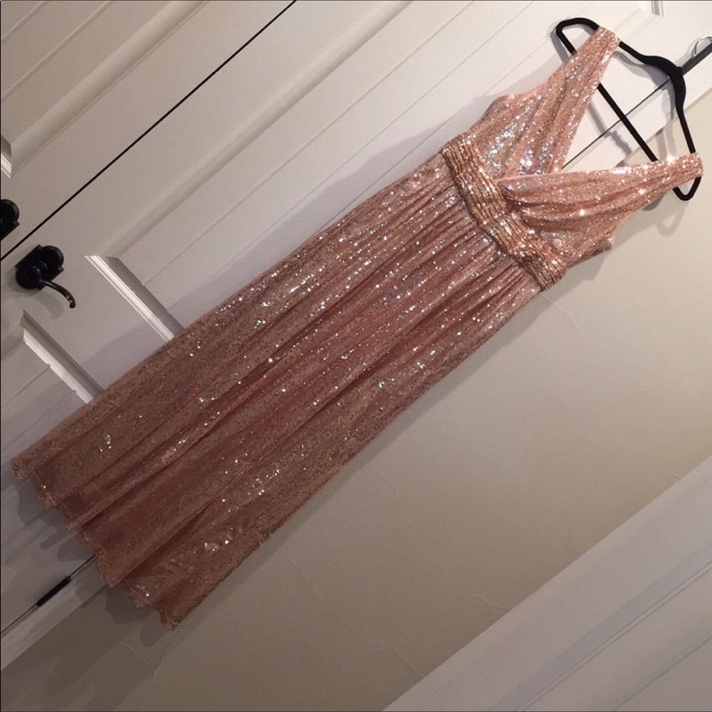 Rose Gold Sequin Dress